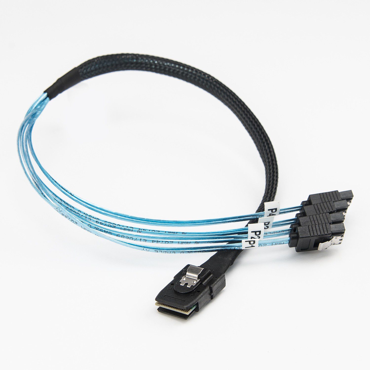 Rocstor 20in/50cm Serial Attached SCSI SAS CableSFF8087 to 4x SATA
