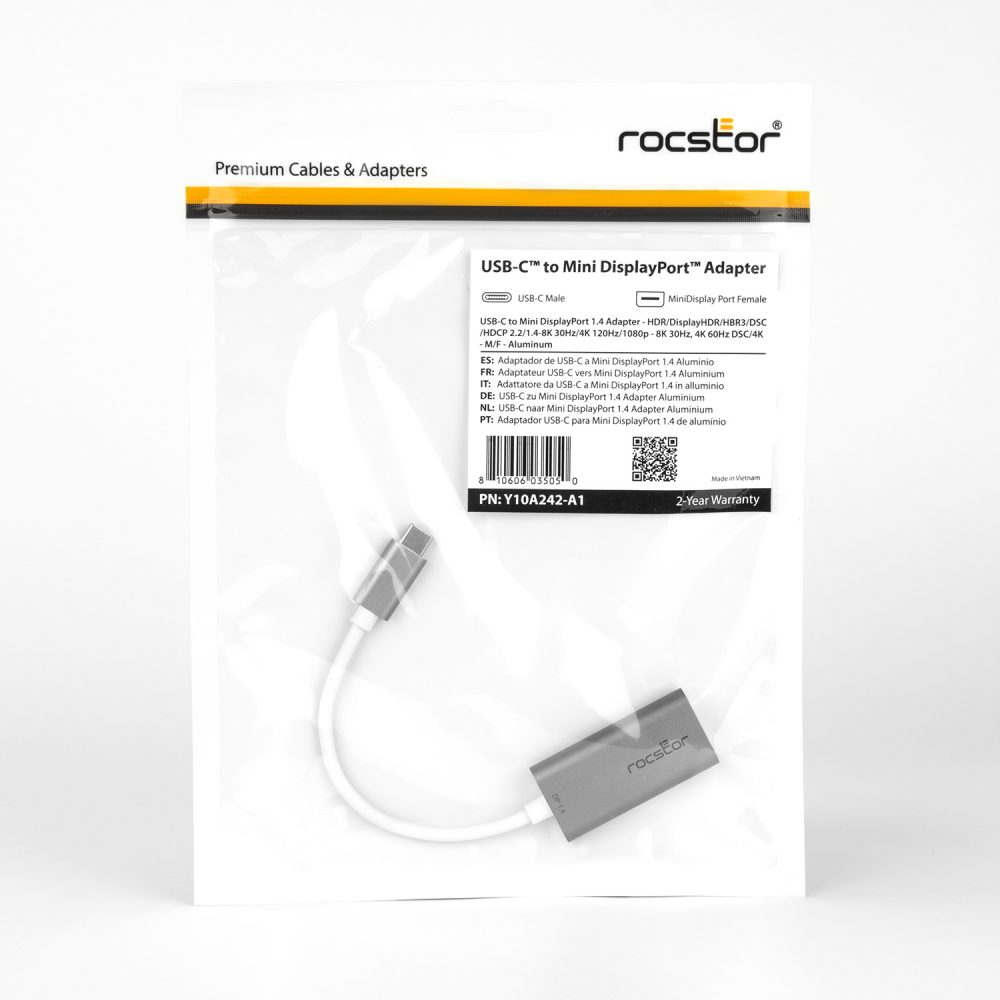 Adattatore USB-C To Mini DisplayPort - Cavo Per MacBook, Surface Pro, Chromebook - 1080p HDTV - Foto 5