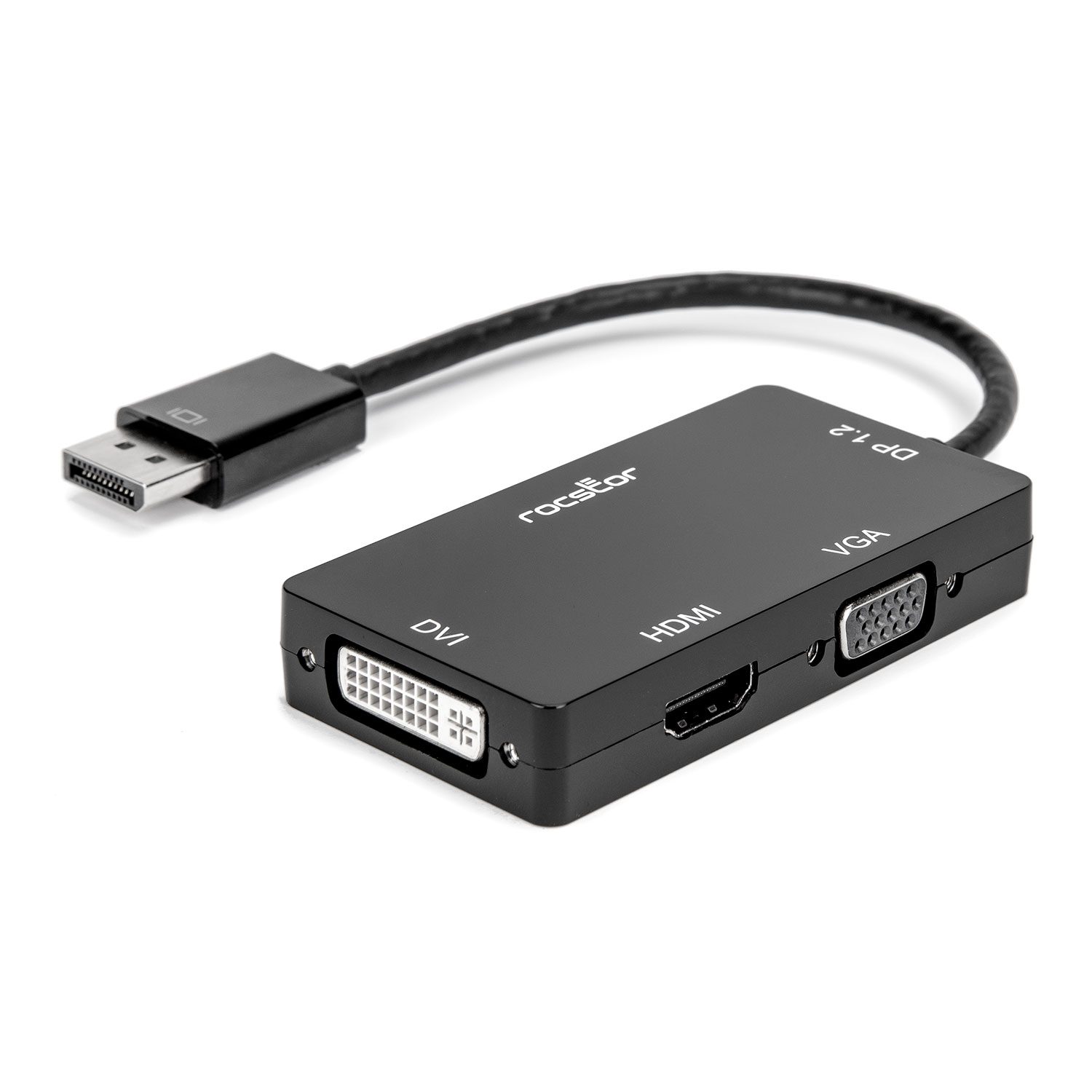 人気 ブランド チェック VGA, 4k, HDMI® to DisplayPort™ or 1 in 3 Adapter, Video DVI 変換アダプタ