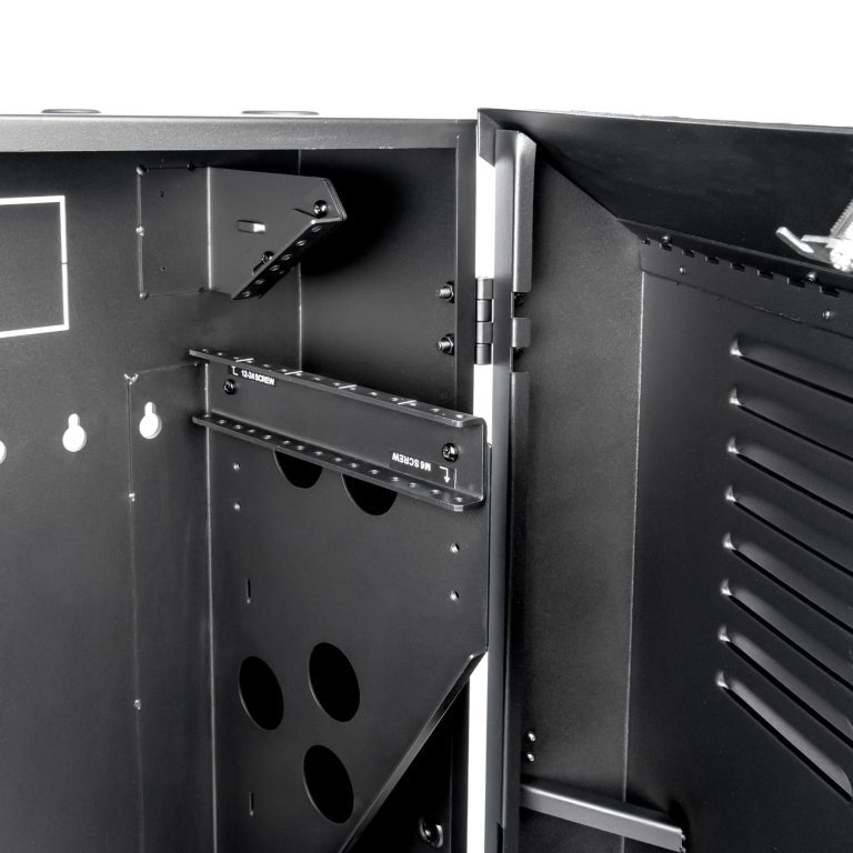 SolidRack 5U Low-Profile Vertical-Mount Switch-Depth Wall-Mount Rack ...