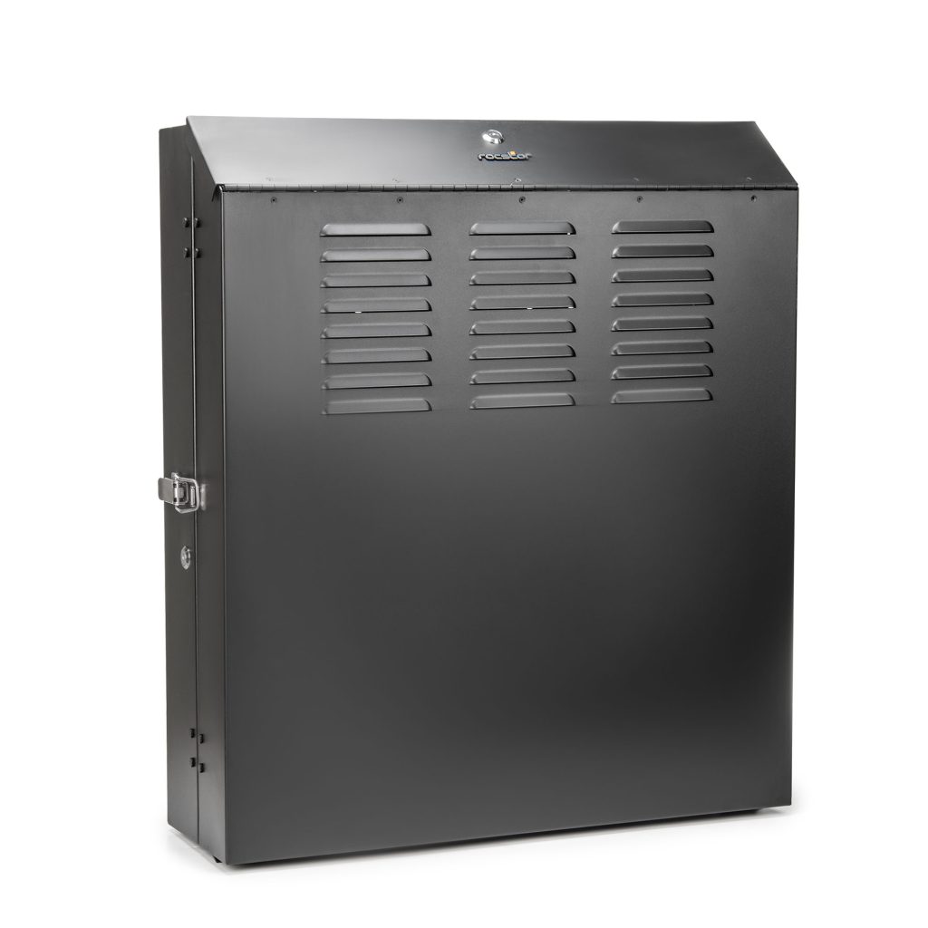 SolidRack 4U Low-Profile Vertical-Mount Switch-Depth Wall-Mount Rack ...