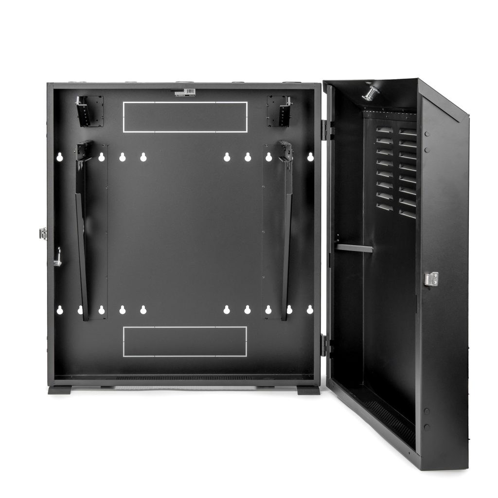 SolidRack 4U Low-Profile Vertical-Mount Switch-Depth Wall-Mount Rack ...