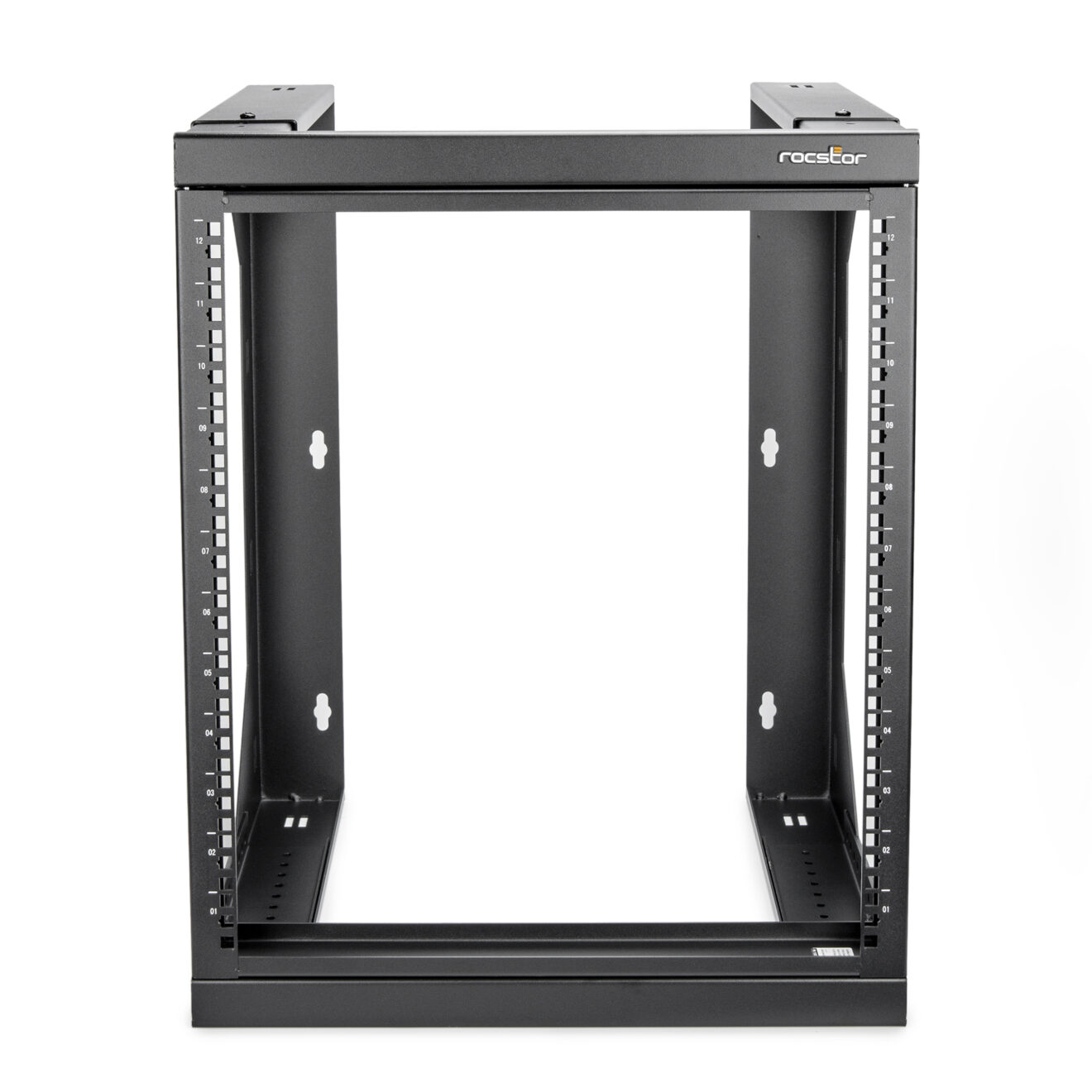 SolidRack 12U Wall Mount Rack 2-Post Open Frame Adjustable Depth 18-25. ...