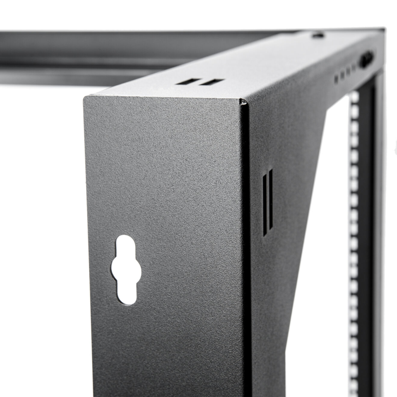 SolidRack 12U Wall Mount Rack 2-Post Open Frame Adjustable Depth 18-25. ...