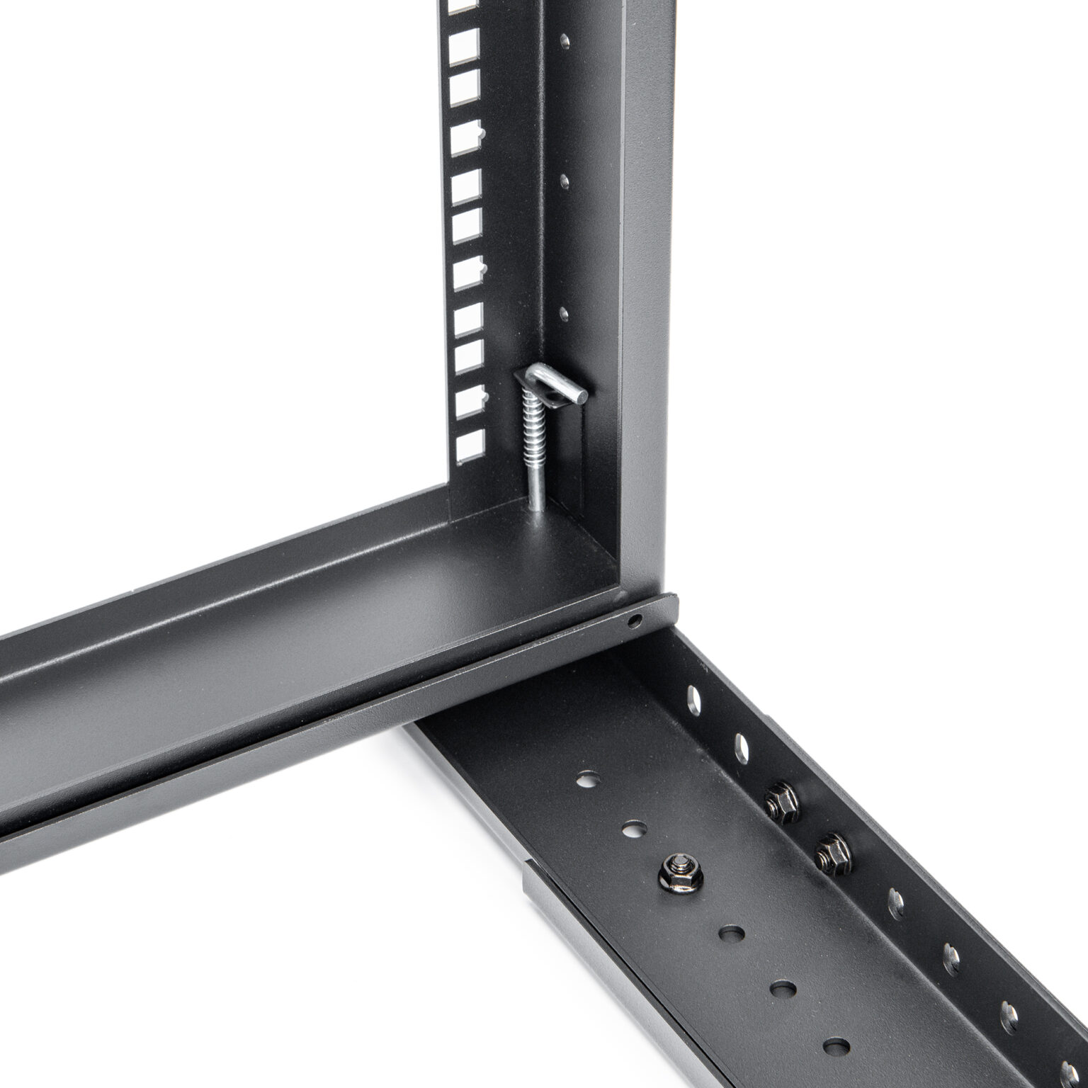 Rocket Rack Post Mount SolidRack 15U Wall Mount Rack 2-Post Open Frame Adjustable Depth 18-25. ...