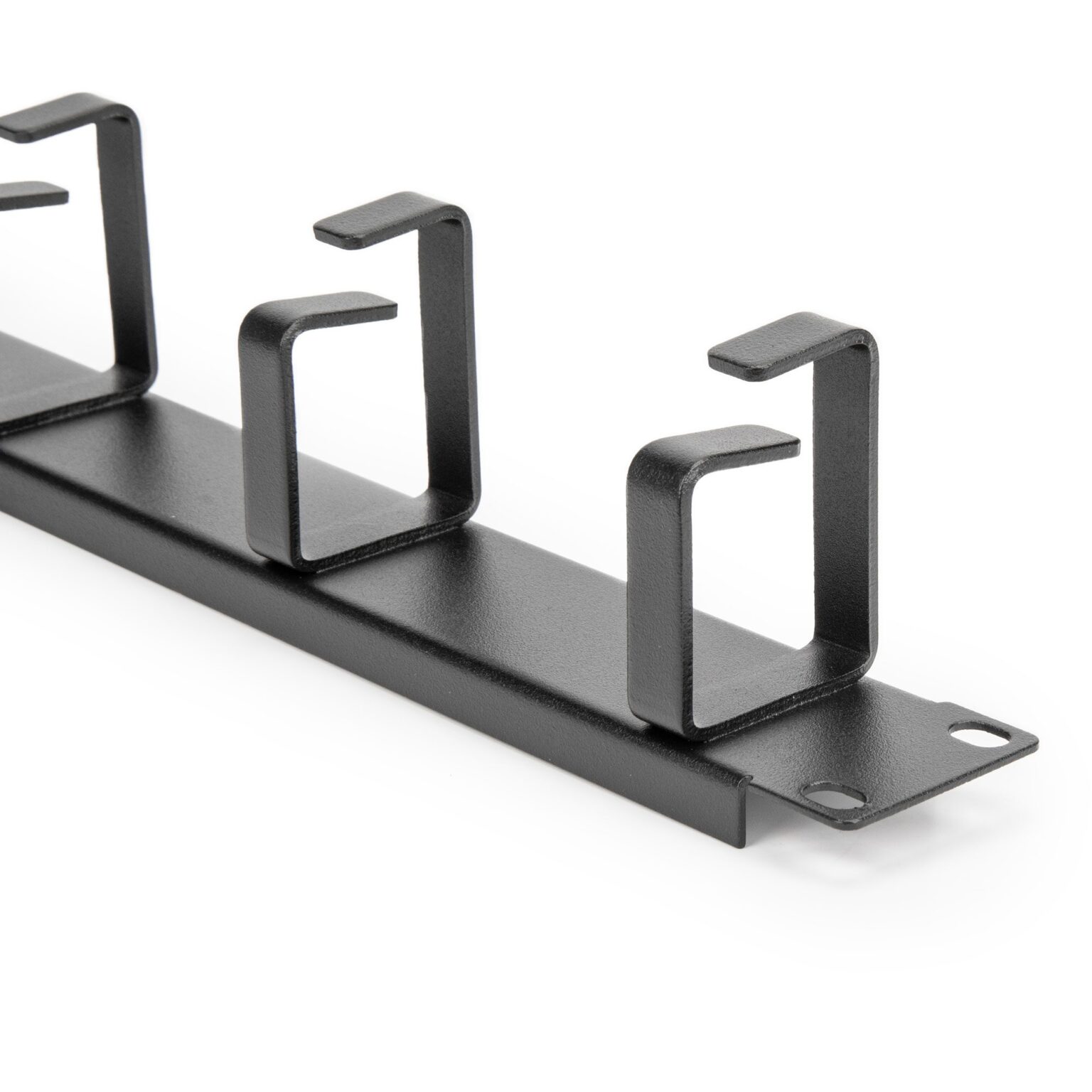 1U 19in Metal Rack mount Cable Management Panel – Black – rocstor.com
