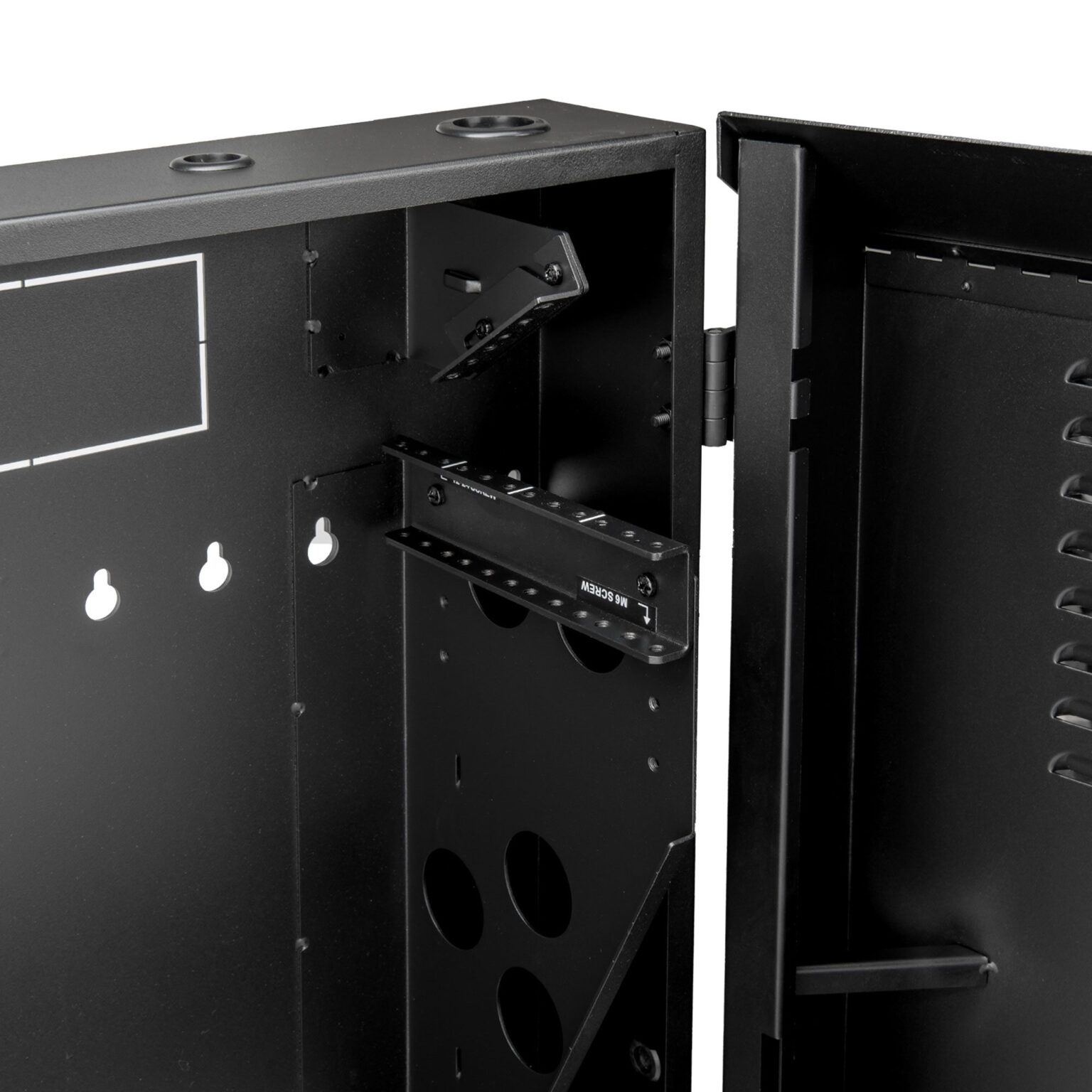 SolidRack 4U Low-Profile Vertical-Mount Switch-Depth Wall-Mount Rack ...