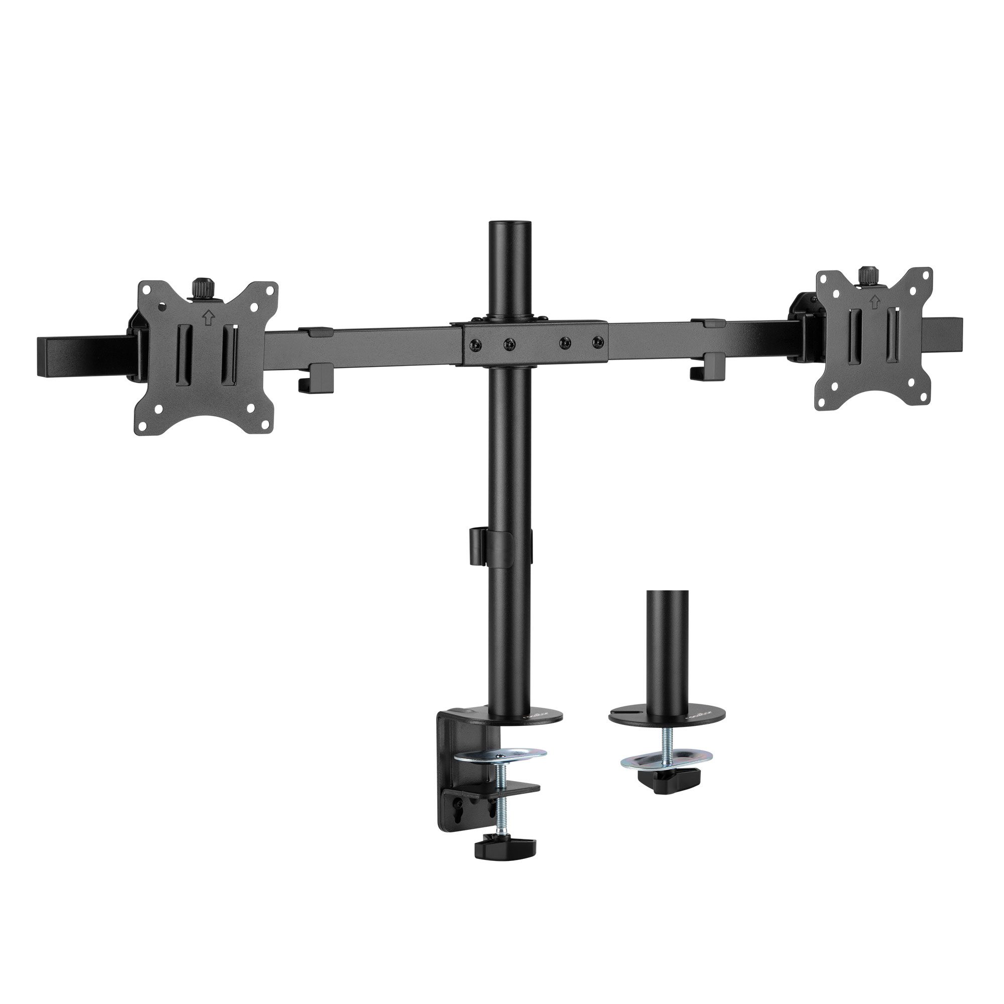 Y10N005-B1-ErgoReach-EP17-Premium-Dual-Monitor-Pole-Mount-C-Clamp-Grommet-Black0.jpg