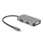 Main Y10A266-A1 USB-C Multiport Video Adapter 3-in-1, HDMI, VGA or DVI4
