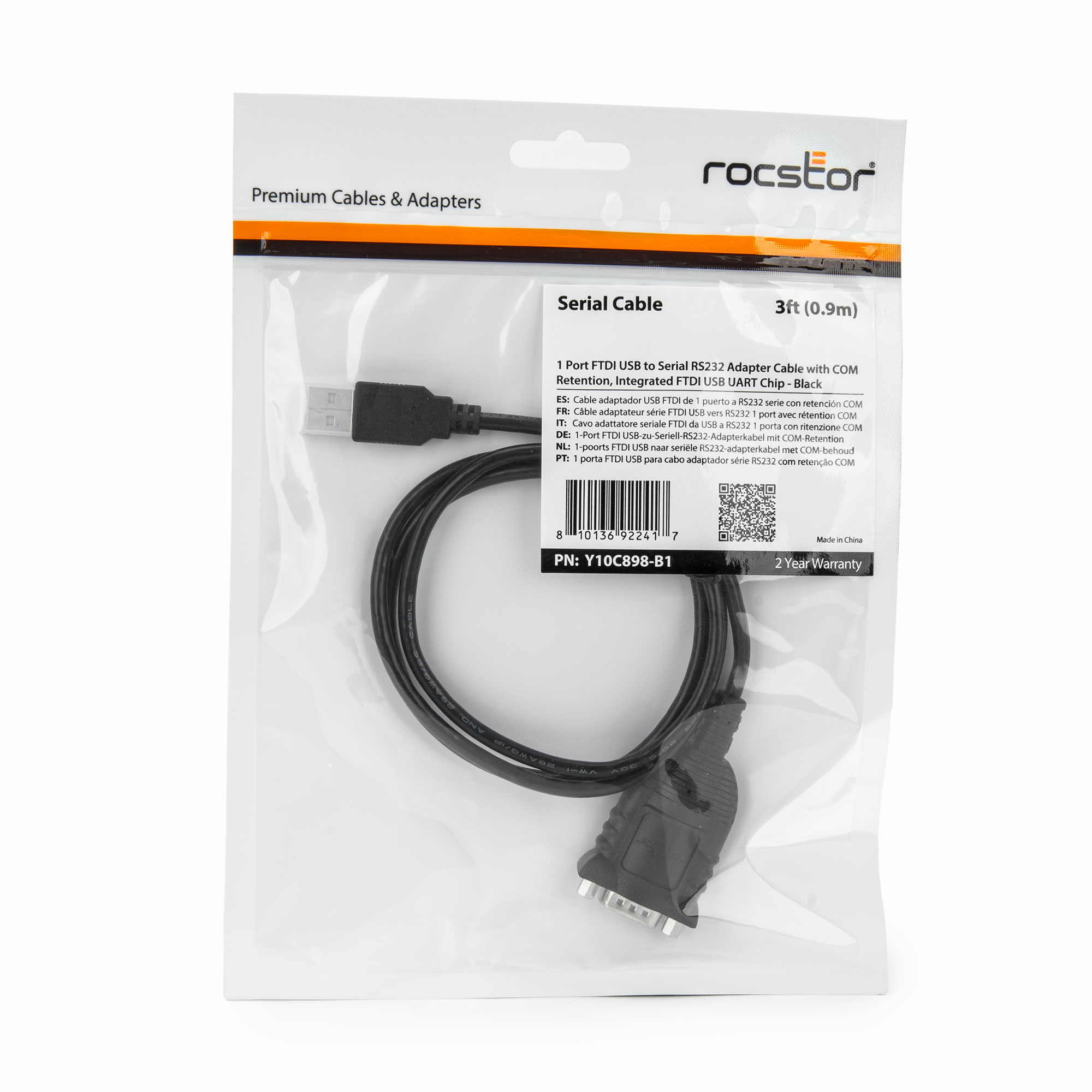 Y10C898-B1 Serial Cable 3ft 5